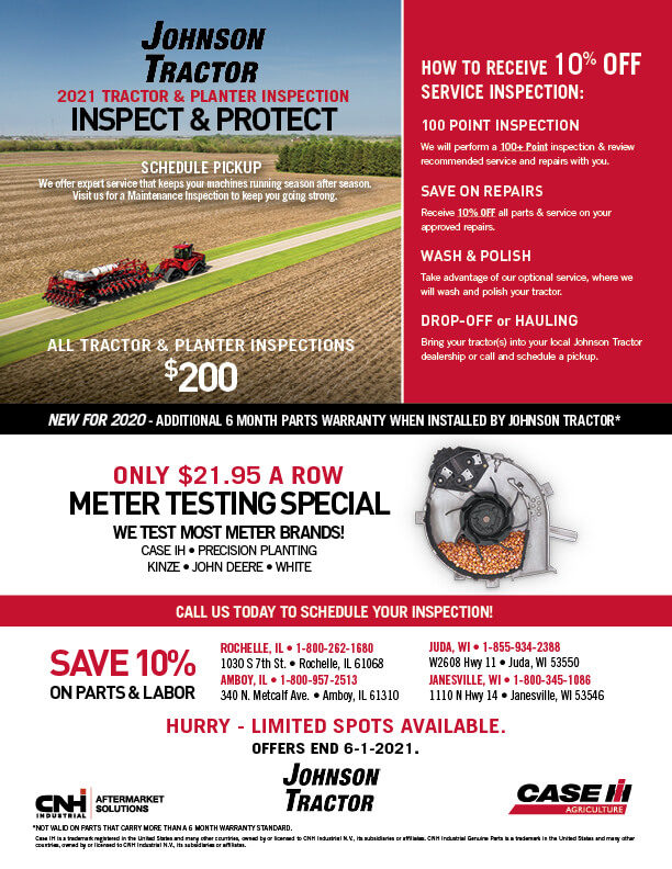 2020-2021 Tractor & Planter Inspection